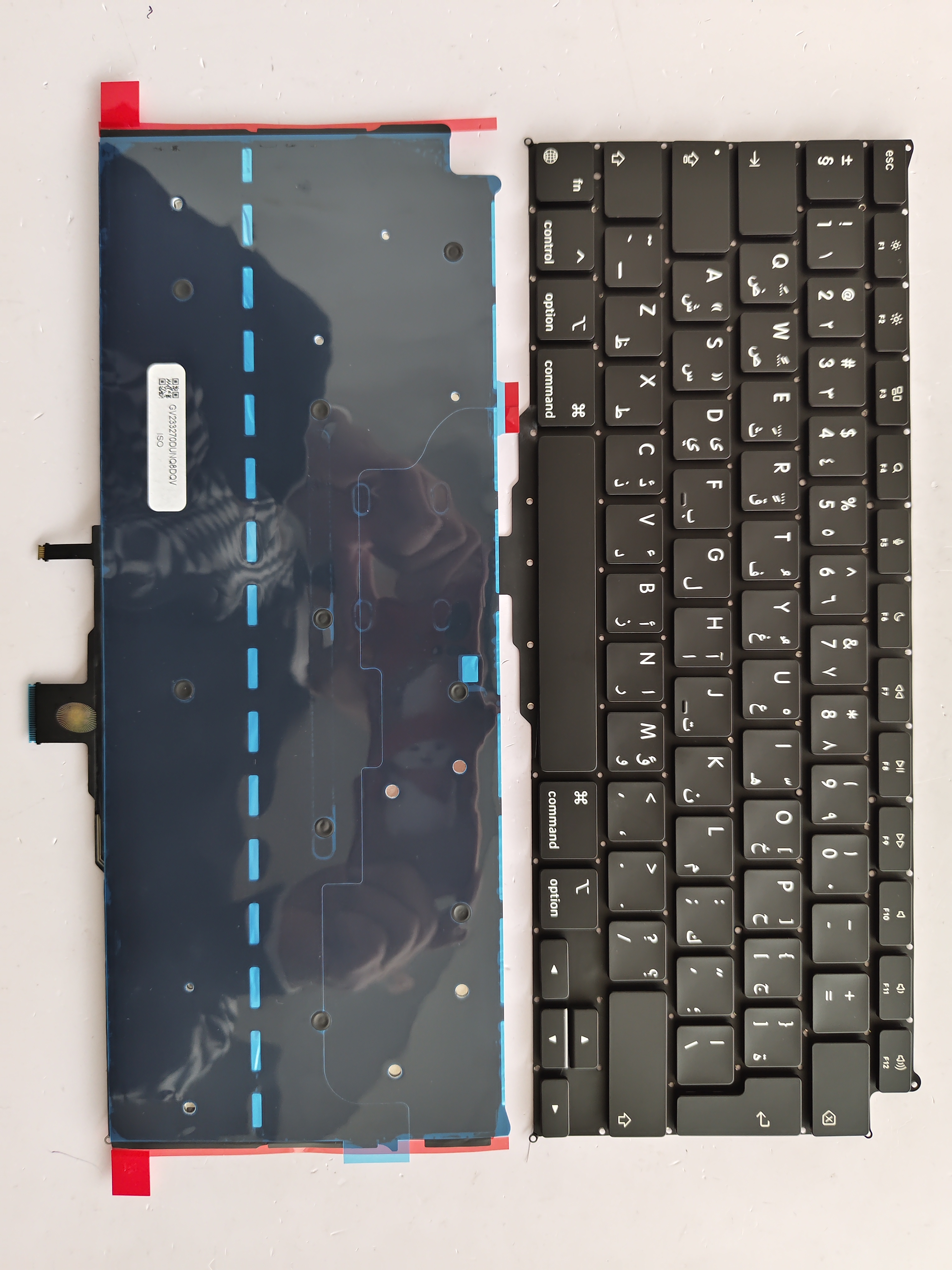Picture of New Replacement Laptop Keyboard For APPLE A2337 Enter BLACK Backlit AR Layout